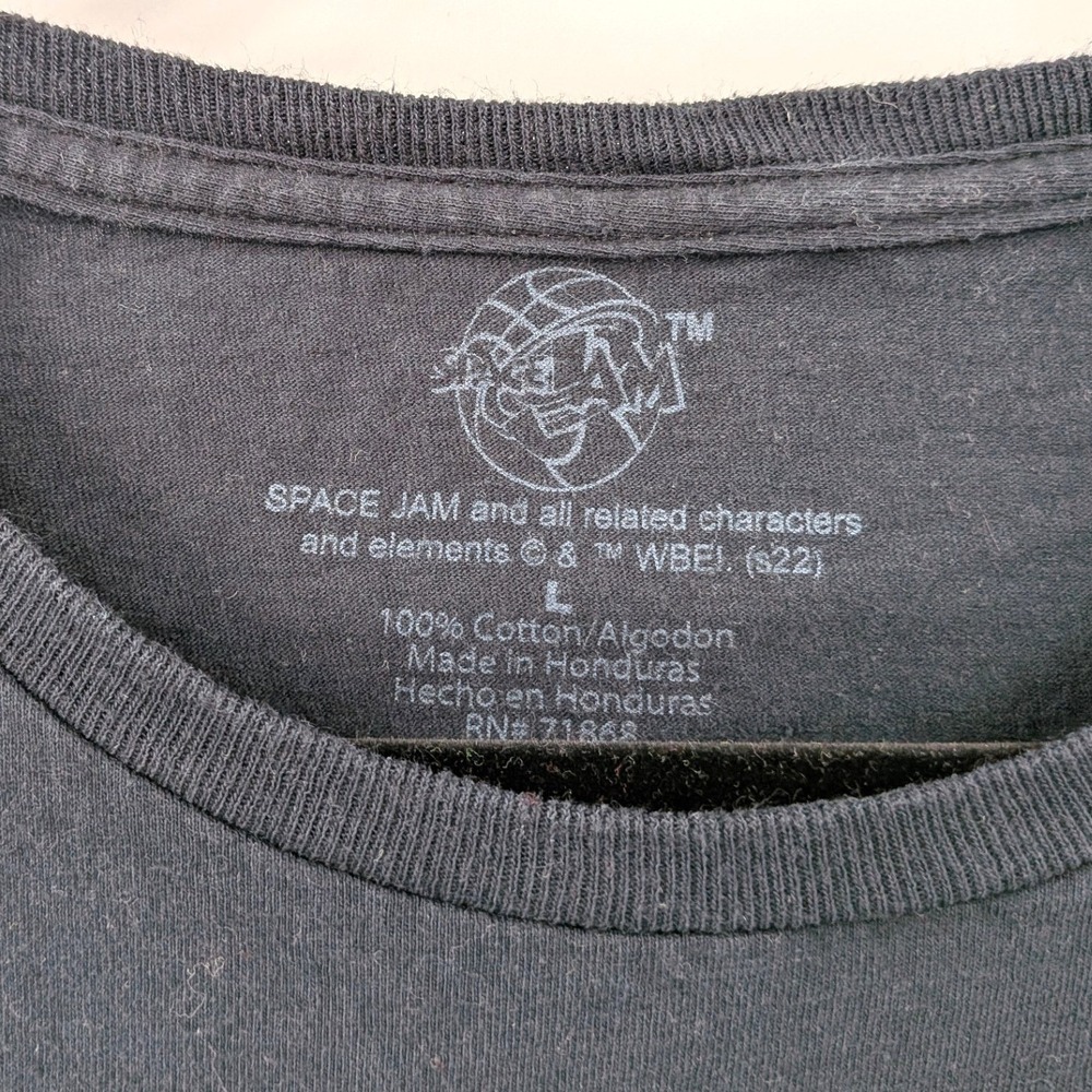 Space Jam Looney Tunes Graphic T-Shirt Black‎ Size L - Picture 3 of 9
